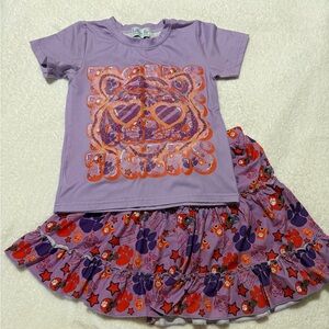 Girls size 5T clemson set